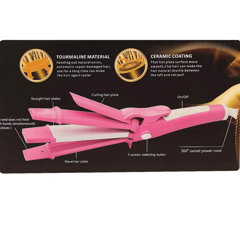 Kemei 3 in 1 Hair Straightener