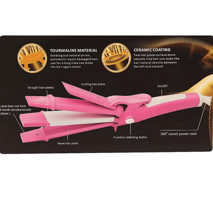 Kemei 3 in 1 Hair Straightener